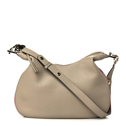 Gucci Aria Calfskin Web Large Attache Shoulder Bag Beige 1 of 10