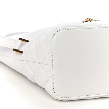Versace Nappa Quilted Medusa Bucket Bag White 9 of 10