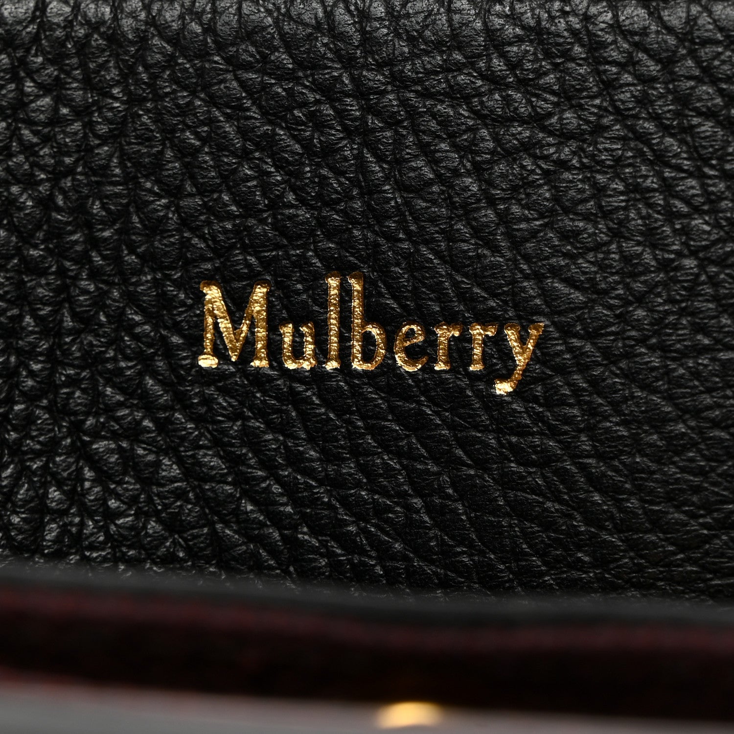 Mulberry Small Classic Grain Calfskin Small Seaton Black 6 of 11