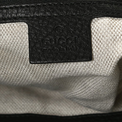 Gucci Pebbled Calfskin Medium Soho Chain Shoulder Bag Black 6 of 18