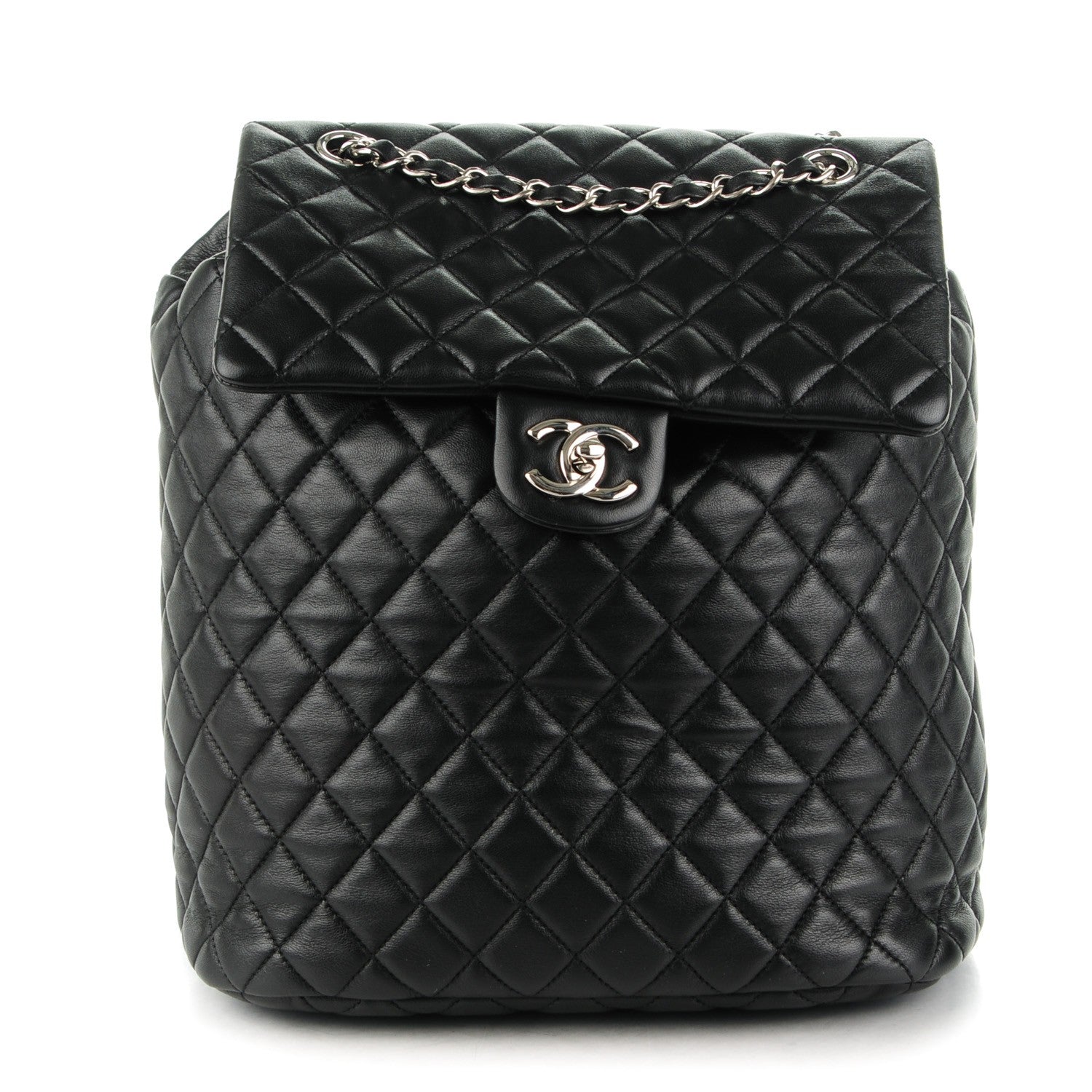 Chanel Lambskin Quilted Large Urban Spirit Backpack Black 1 of 8