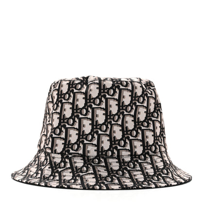 Christian Dior Oblique Reversible Teddy-D Brim Bucket Hat 58 Black 11 of 14