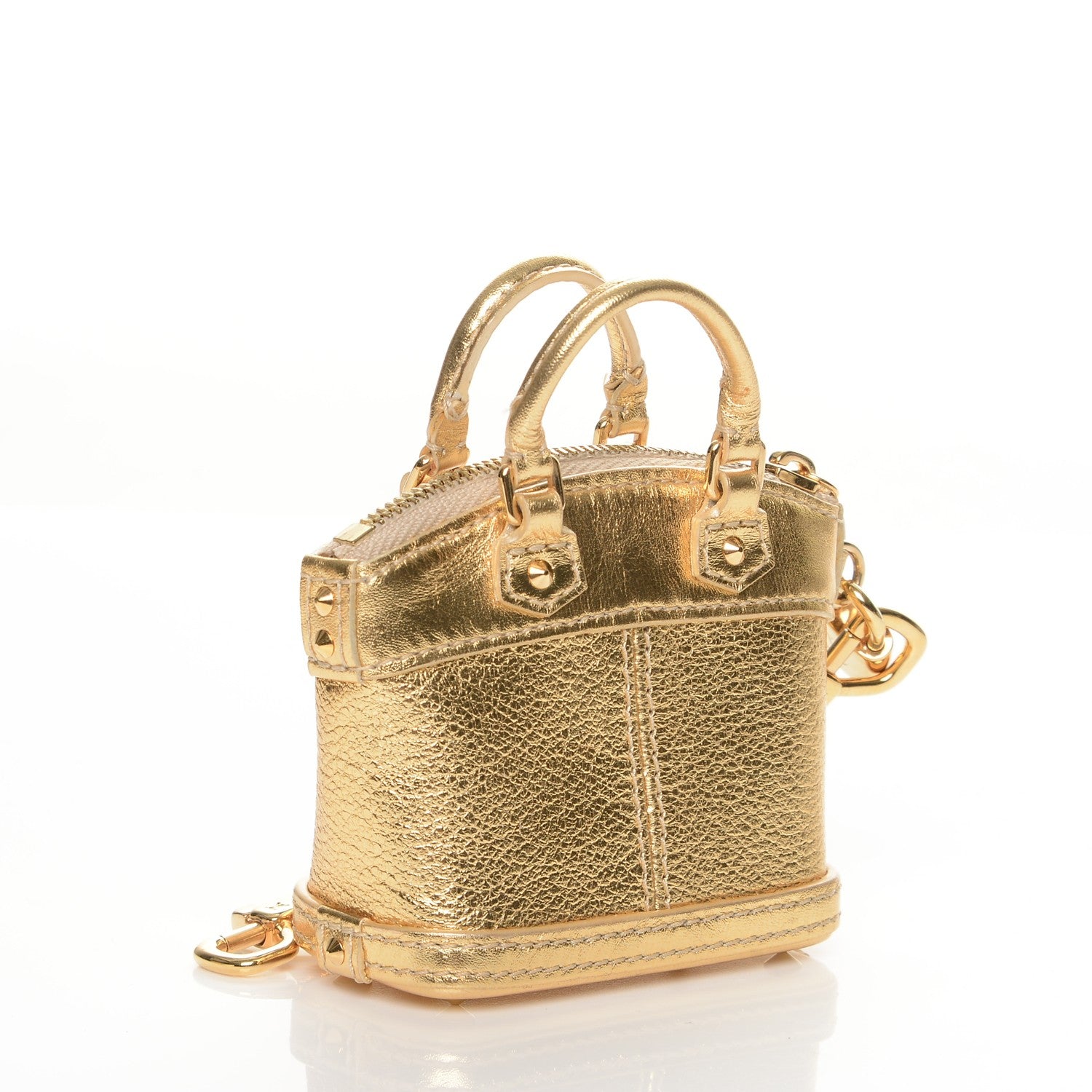Louis Vuitton Suhali Mini Lockit Bag Charm Gold 3 of 6