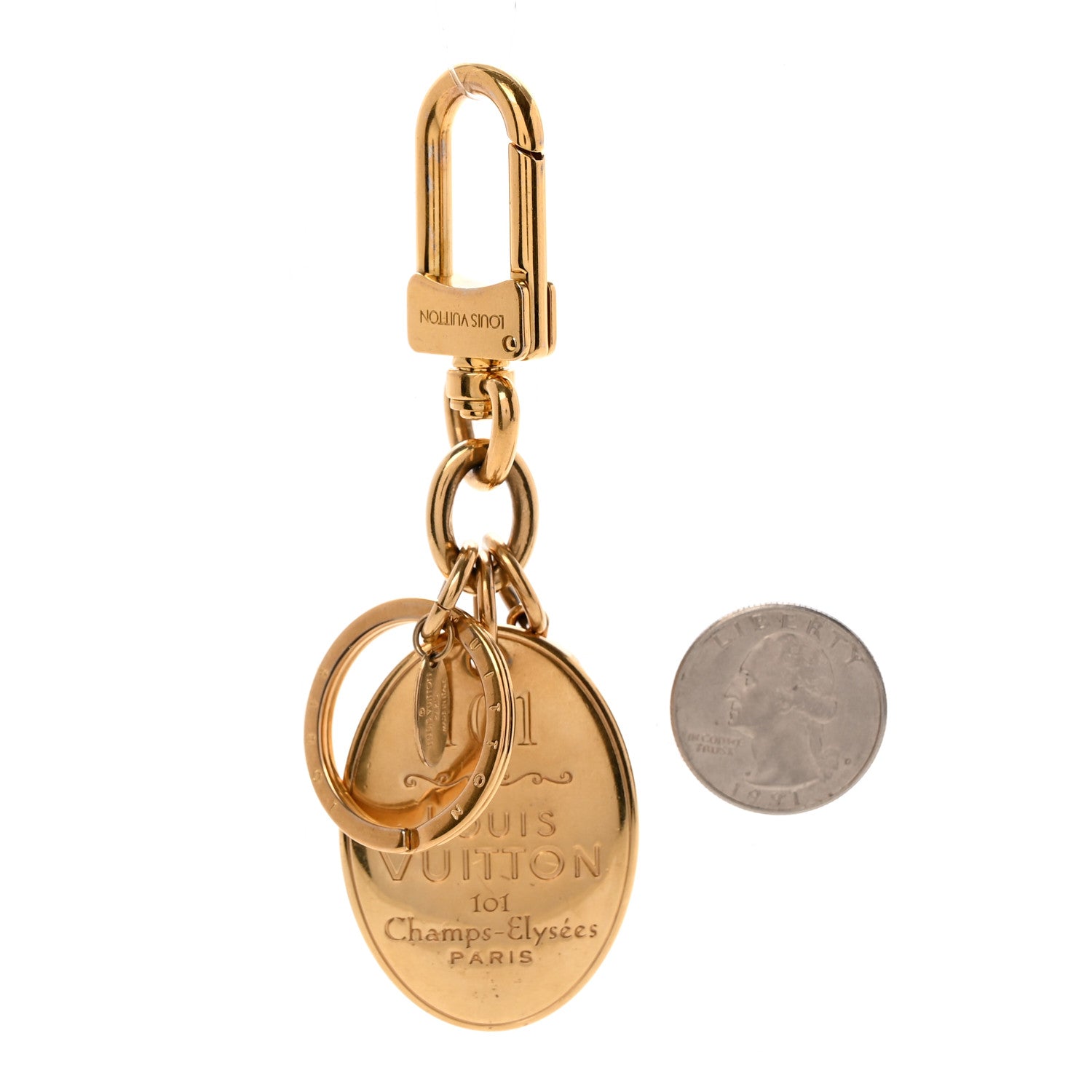 Louis Vuitton 101 Champs Elysees Maizeon Key Holder Gold 2 of 6