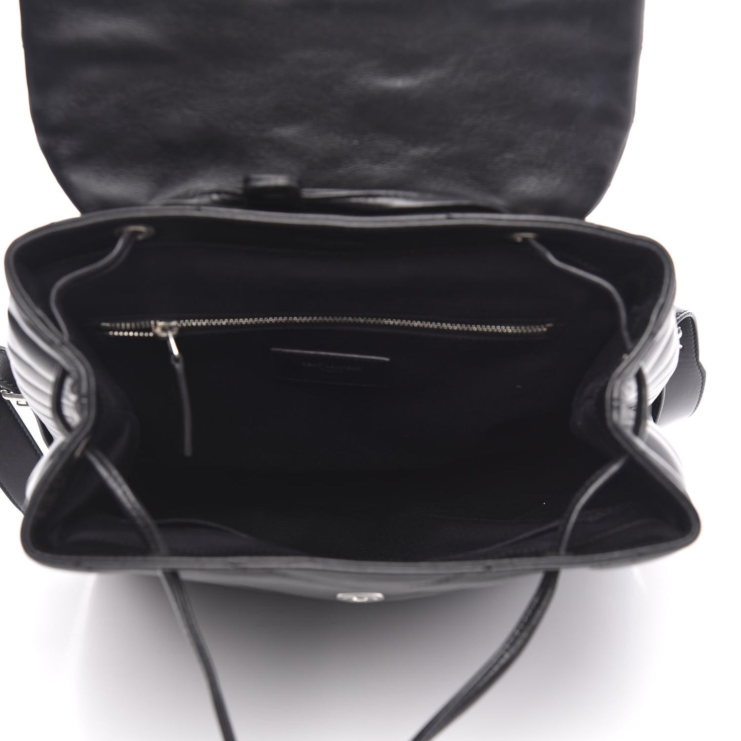 Calfskin Y Quilted Monogram Medium Loulou Backpack Black