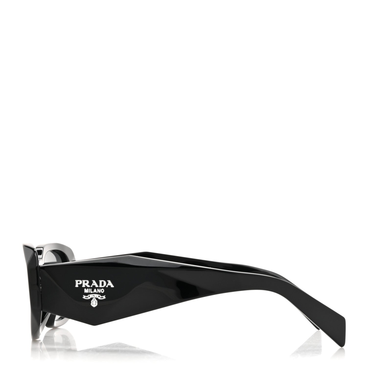 Prada Acetate Symbole Sunglasses SPR 17W Black 3 of 8