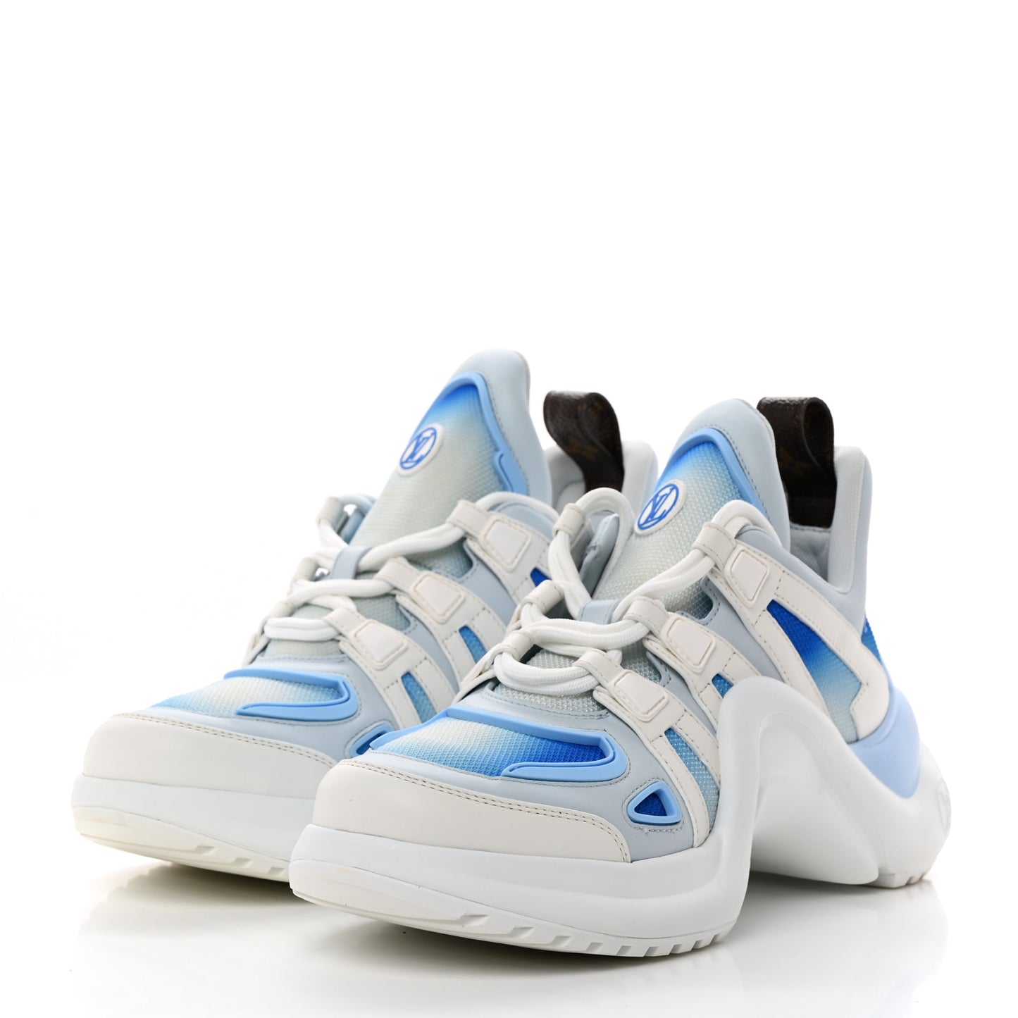 Calfskin LV Archlight Gradient Sneakers 39.5 Light Blue