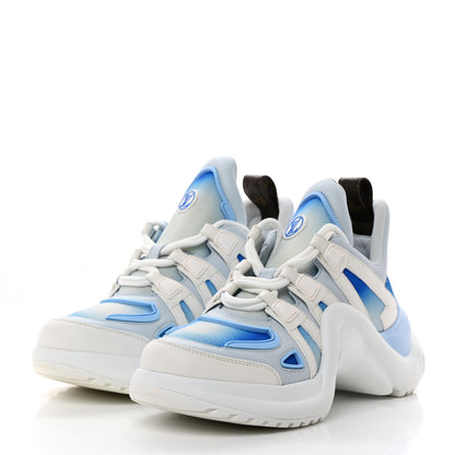 Louis Vuitton Calfskin LV Archlight Gradient Sneakers 39.5 Light Blue 3 of 9