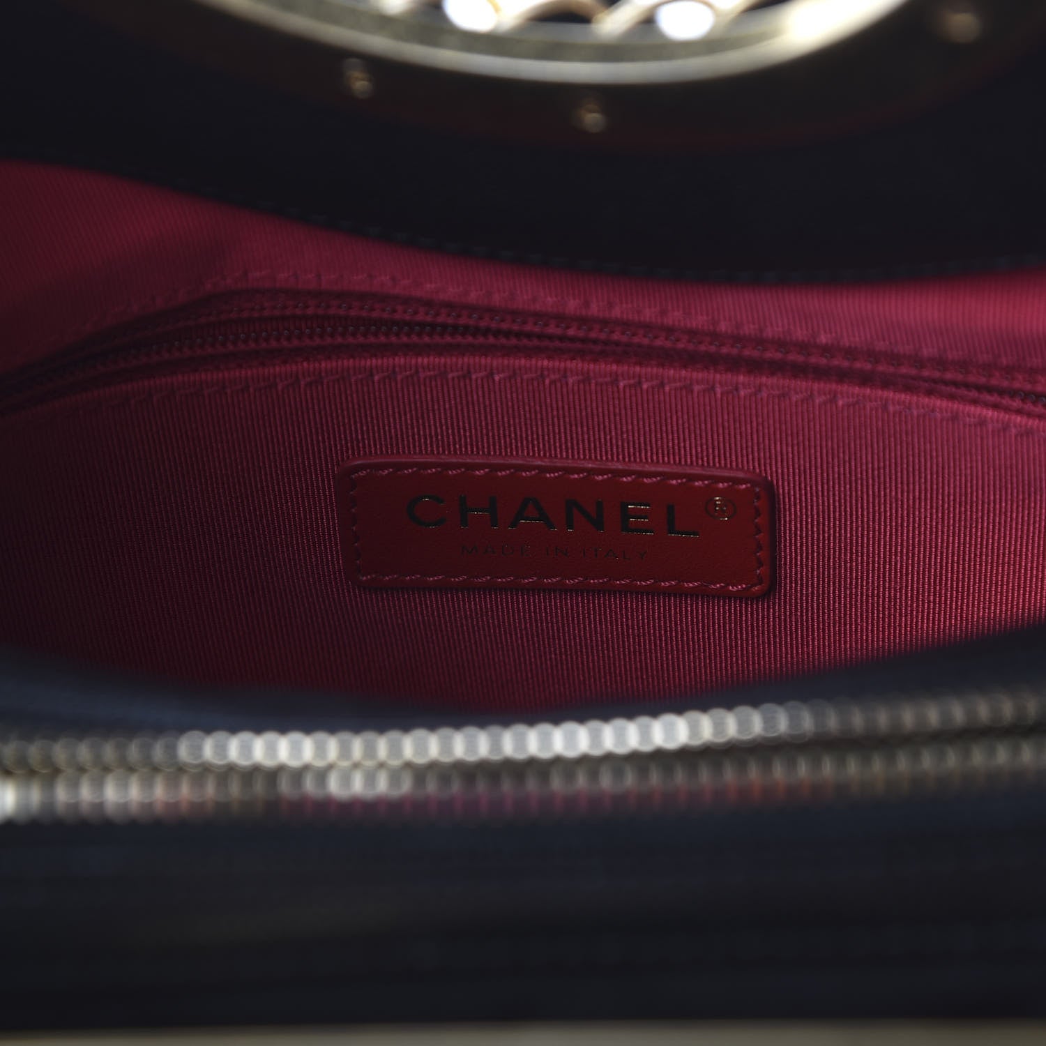 Chanel Caviar Quilted Large A Real Catch Shopping Bag Black 8 of 11