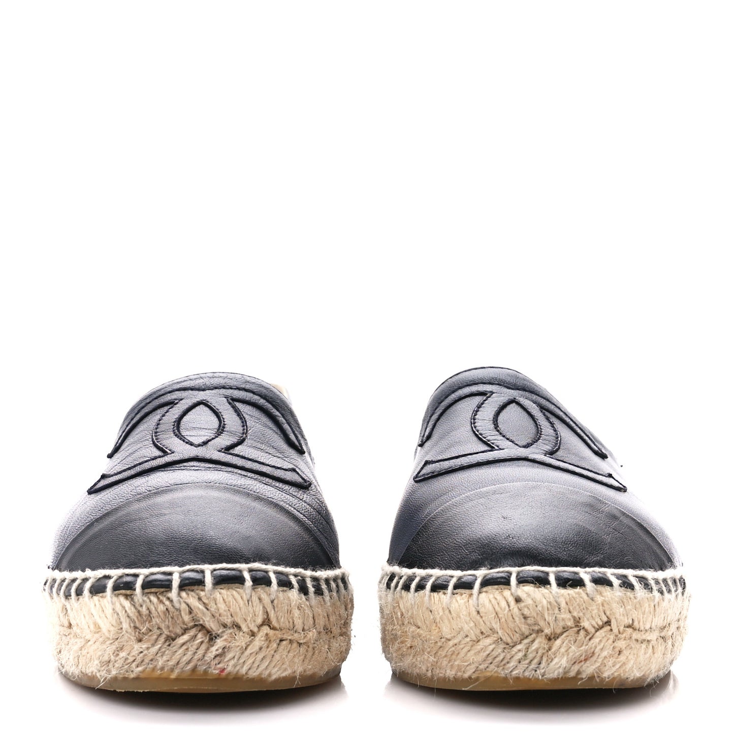Lambskin CC Espadrilles 35 Navy Black