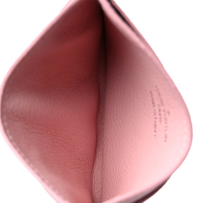 Louis Vuitton Calfskin Lockme Card Holder Rose Ballerine 5 of 8