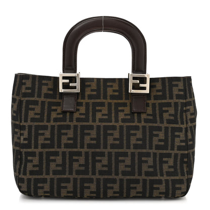 Fendi Zucca Top Handle Tote Tobacco 1 of 9