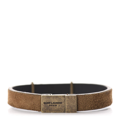 Saint Laurent Suede Opyum Bracelet M Brown 3 of 5