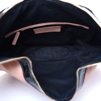 Alexander McQueen Lambskin Patent De Manta Clutch Pink Black 5 of 10