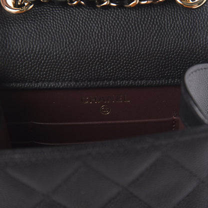 Chanel Caviar Quilted Classic Phone Holder Black 8 of 12