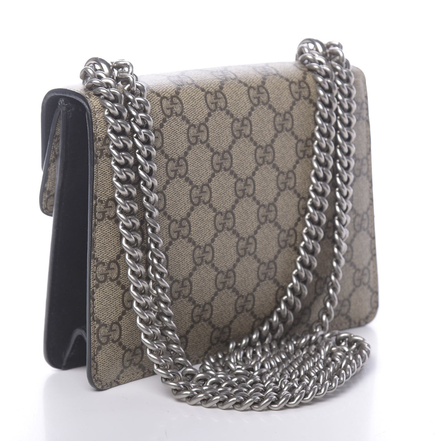 GG Supreme Monogram Mini Dionysus Shoulder Bag Black