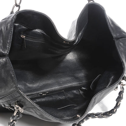 Chanel Glazed Caviar East West Modern Chain Tote Black 5 of 7