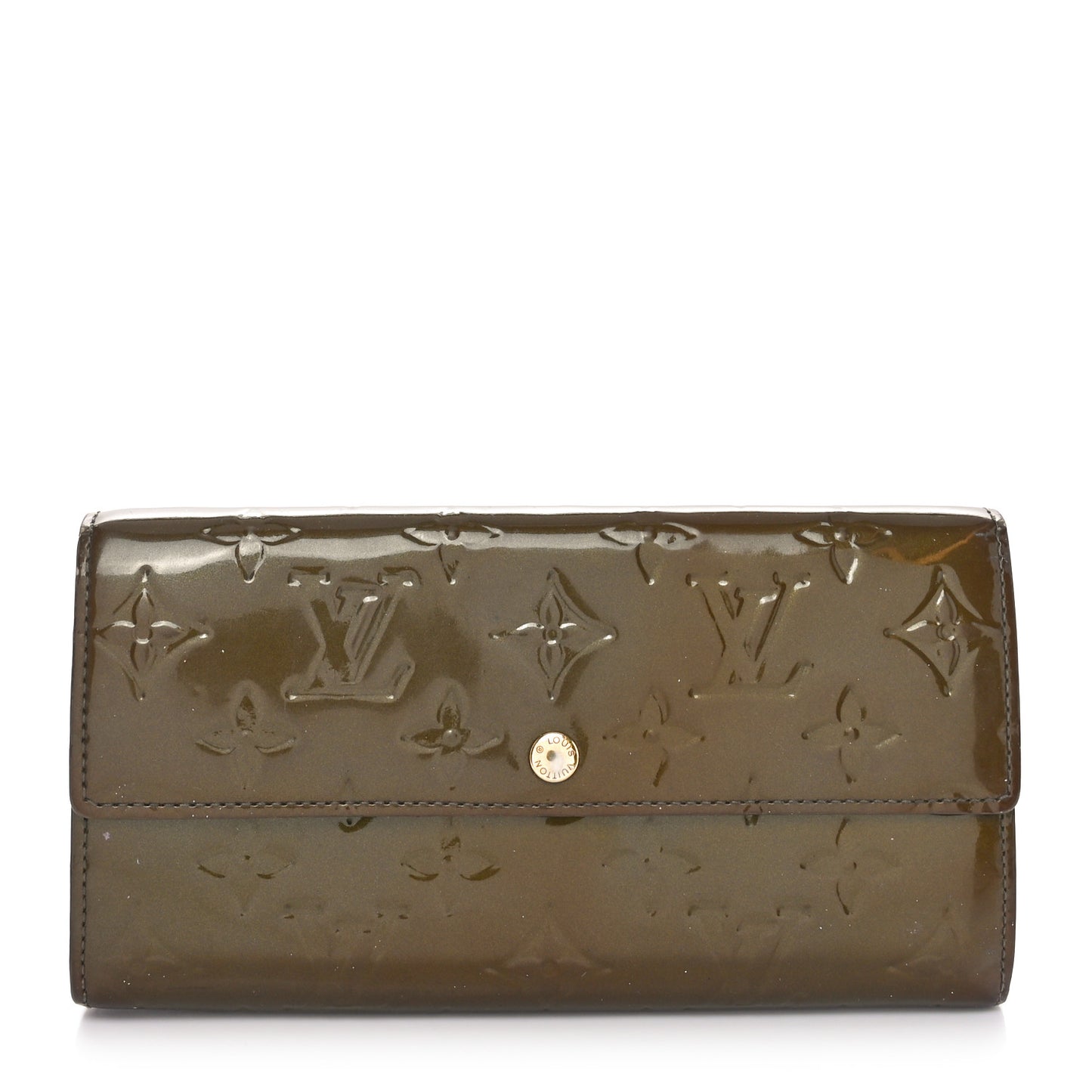Vernis Sarah Wallet Vert Bronze