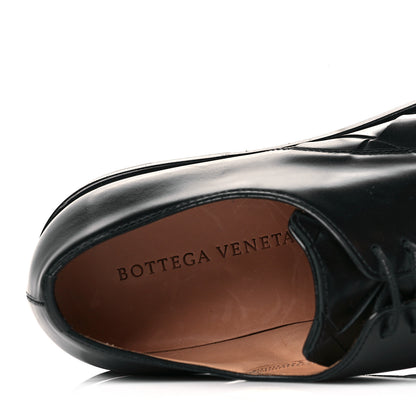 Bottega Veneta Calfskin Intrecciato Varenne Mens Derby Shoes 40 Black 7 of 7