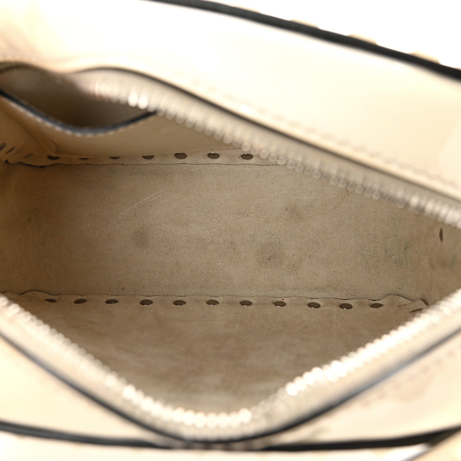 Valentino Garavani Patent Monochrome Rockstud Camera Crossbody Bag Ivory 5 of 12