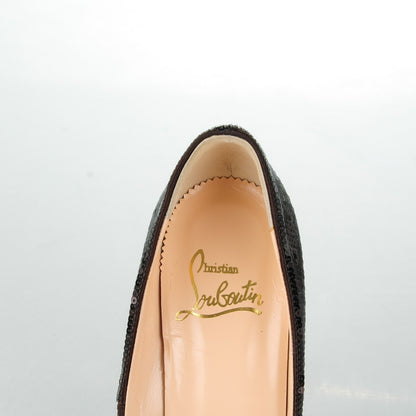 Christian Louboutin Paillettes Very Prive 120 Pumps 36.5 Dark Brown 7 of 7