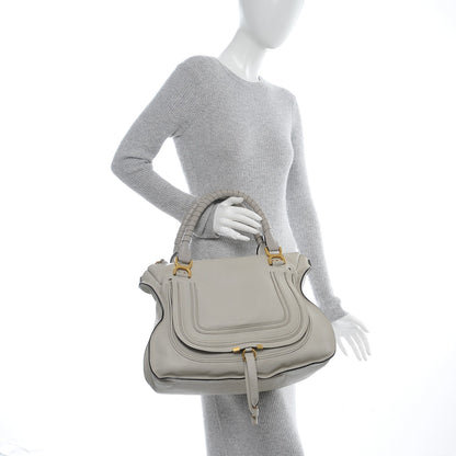 Chloe Calfskin Large Marcie Satchel Dove 2 of 10