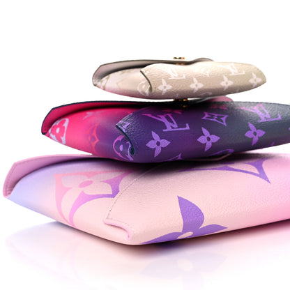 Louis Vuitton Monogram Giant Spring In The City Kirigami Pochette Set Sunrise Pastel Midnight Fuchsia Sunset Kaki 9 of 11