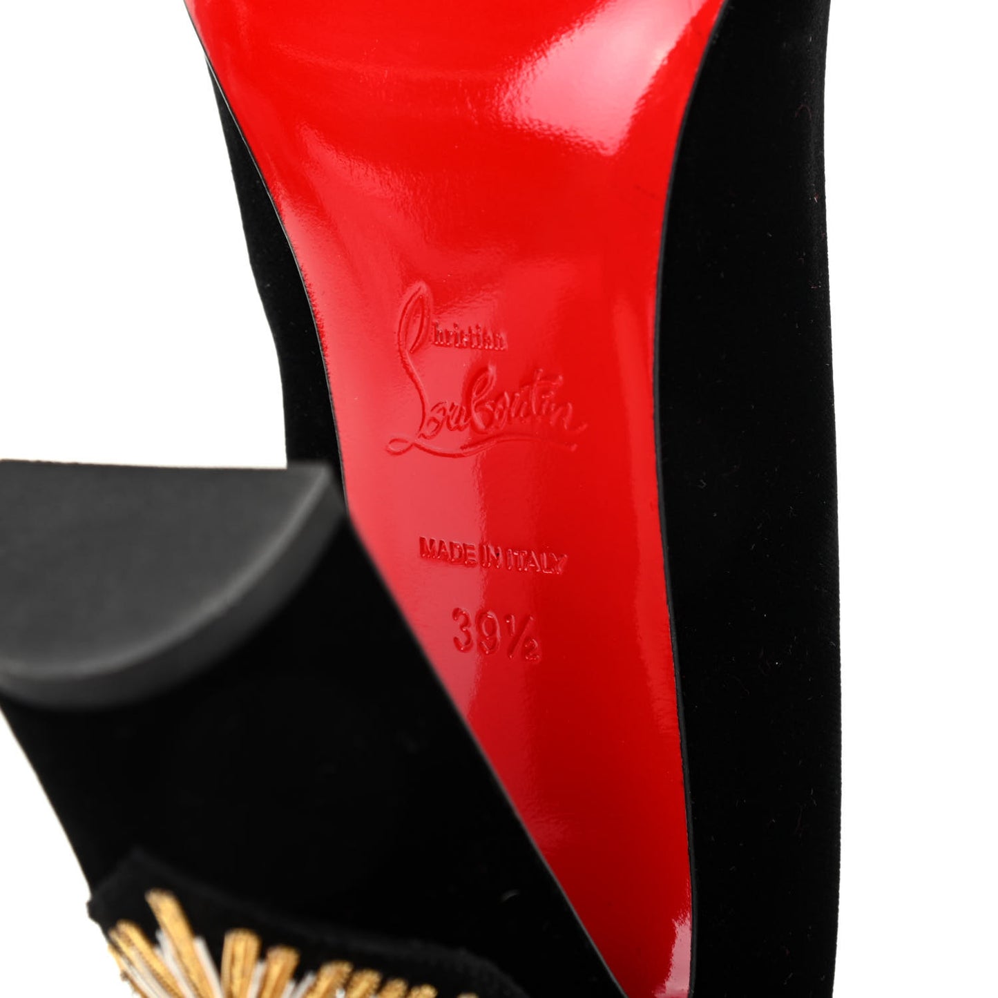 Velvet Cadrilla Corazon 100 Pumps 39.5 Black