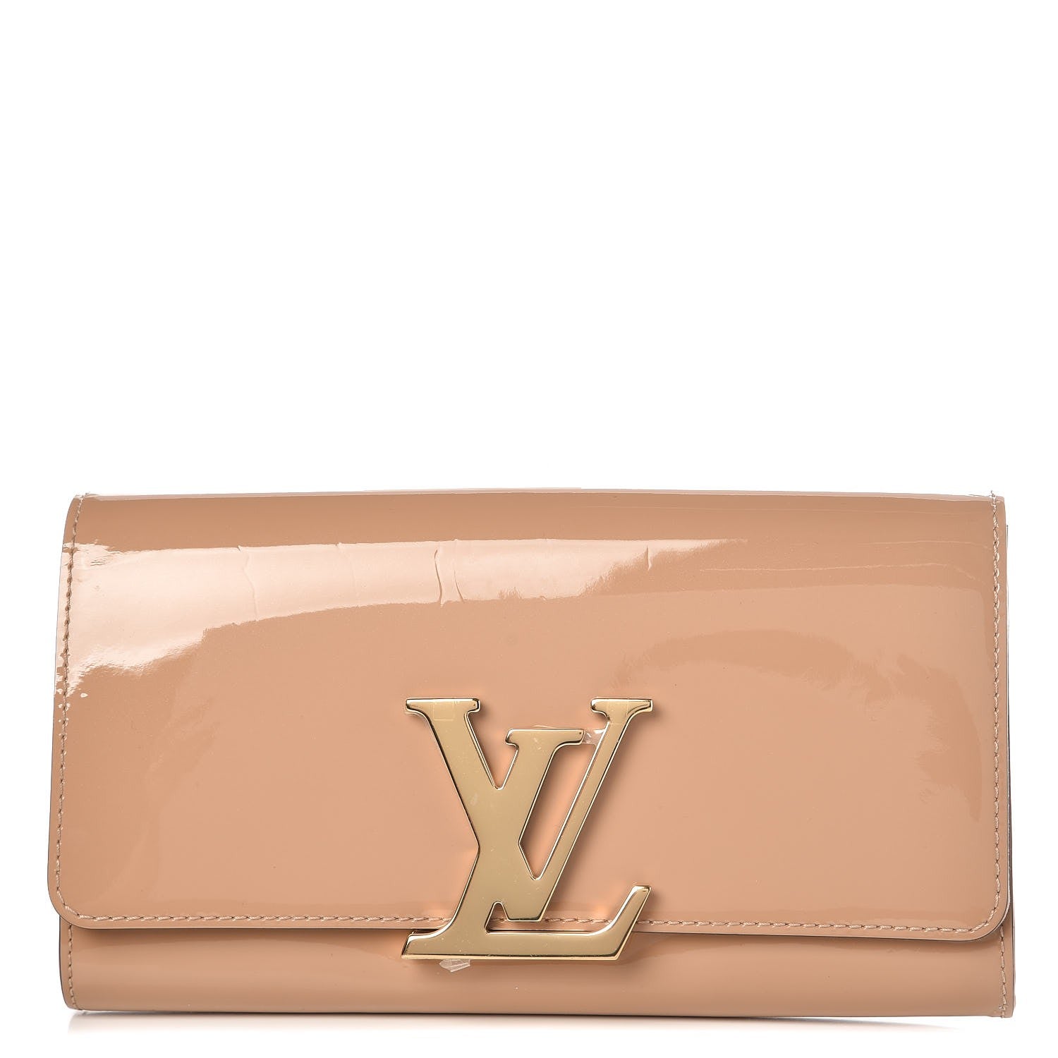 Louis Vuitton Patent Louise Clutch Nude 1 of 8