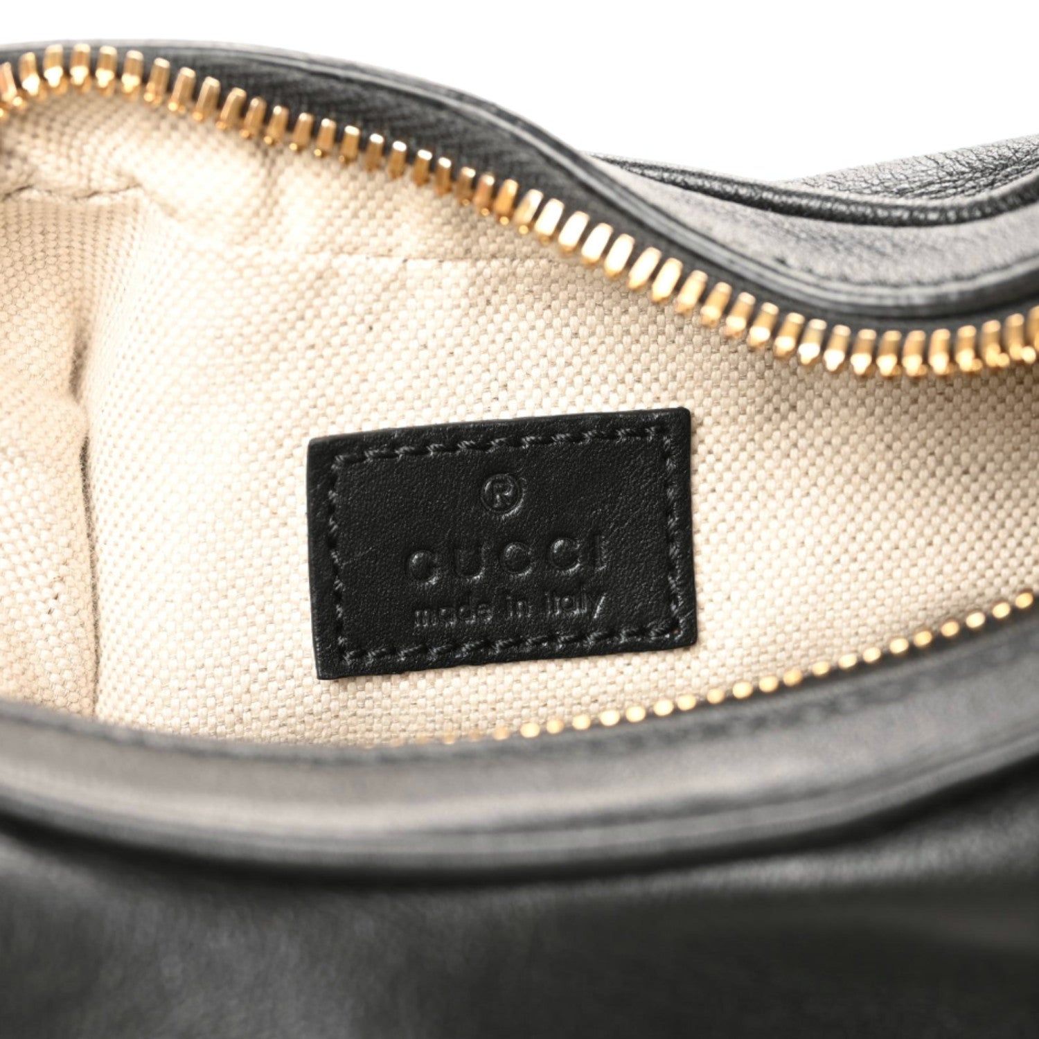 Gucci Aria Calfskin Web Small Attache Shoulder Bag Black 8 of 9
