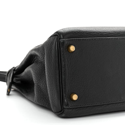 Hermes Fjord Kelly Retourne 32 Black 9 of 14