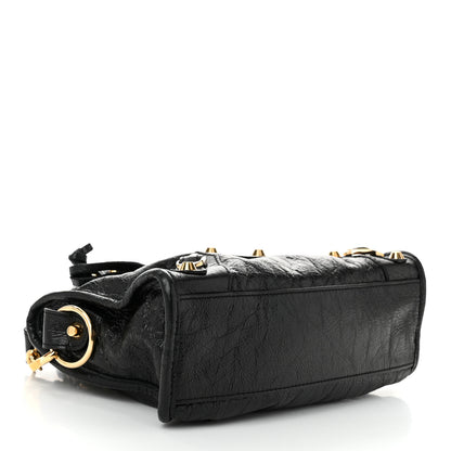 Balenciaga Agneau Classic Gold Hardware Mini City Black 5 of 12