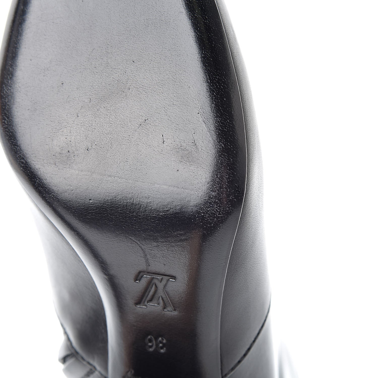 Louis Vuitton Lambskin Upstage Ankle Boots 36 Black 9 of 14