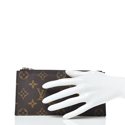 Louis Vuitton Monogram Felicie Chain Wallet Zippered Insert Fuchsia 2 of 6