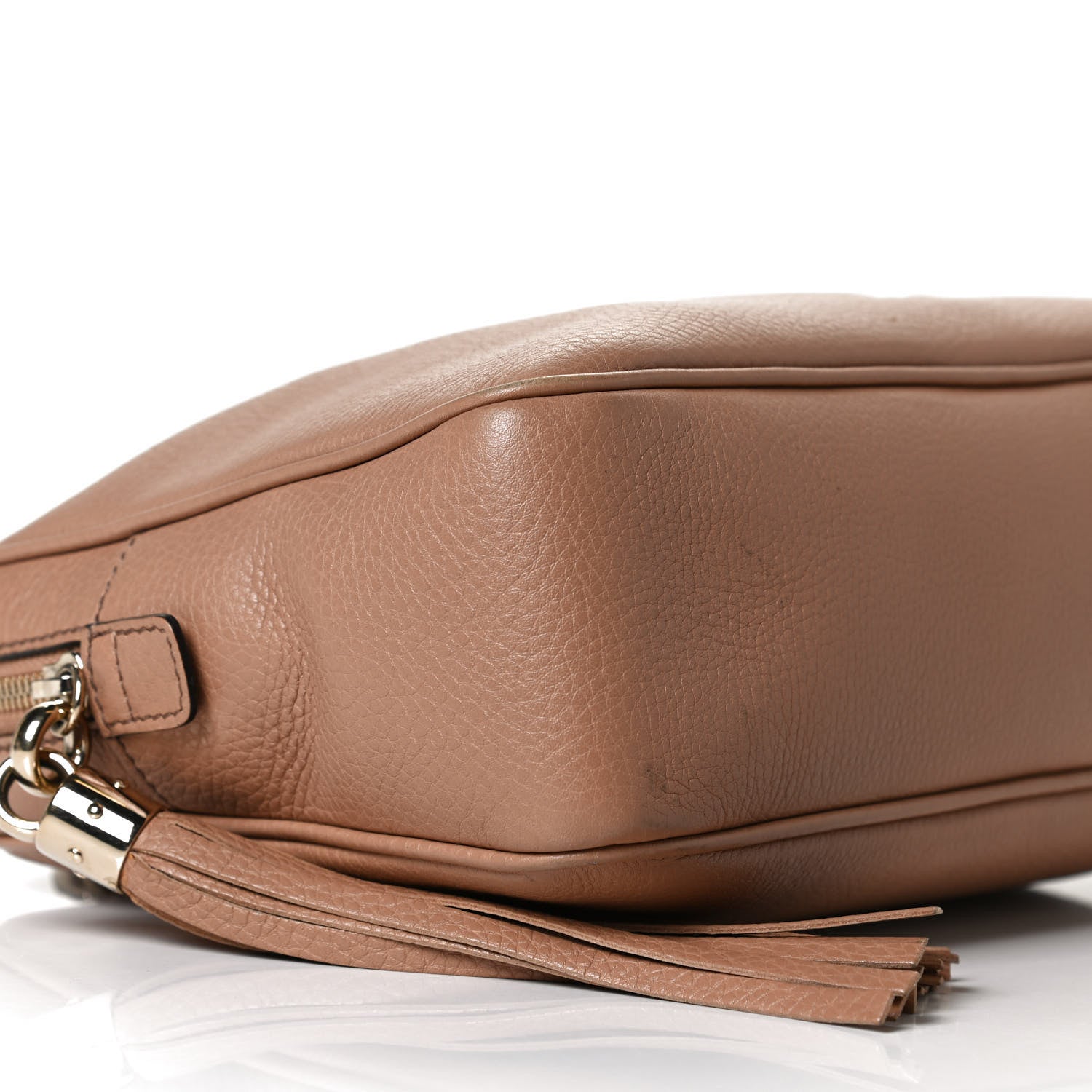 Gucci Pebbled Calfskin Small Soho Bowler Camelia 9 of 12