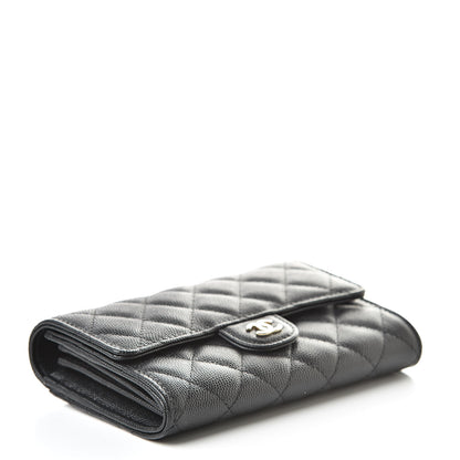 Chanel Caviar Quilted Medium Flap Wallet Black 4 of 9