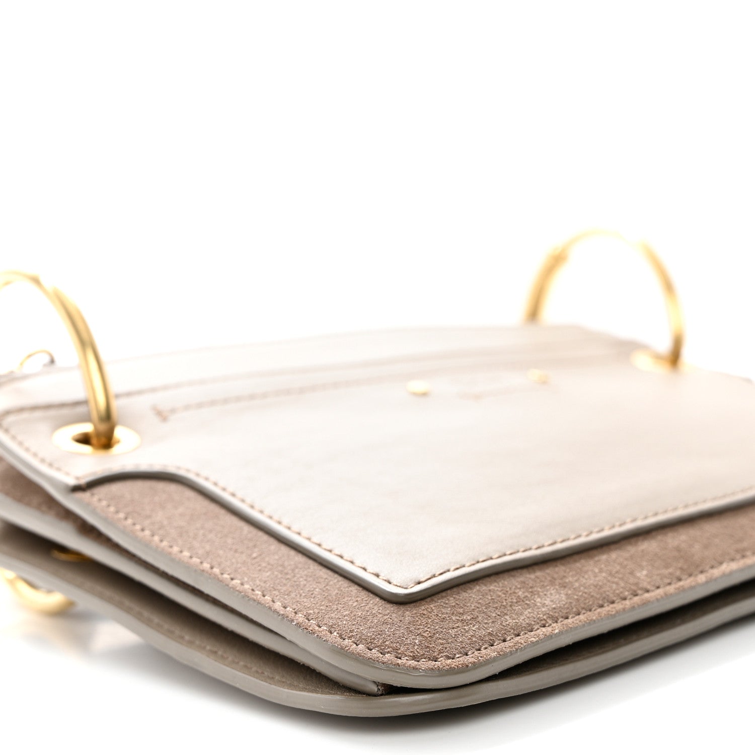 Chloe Calfskin Suede Mini Roy Bag Motty Grey 9 of 10