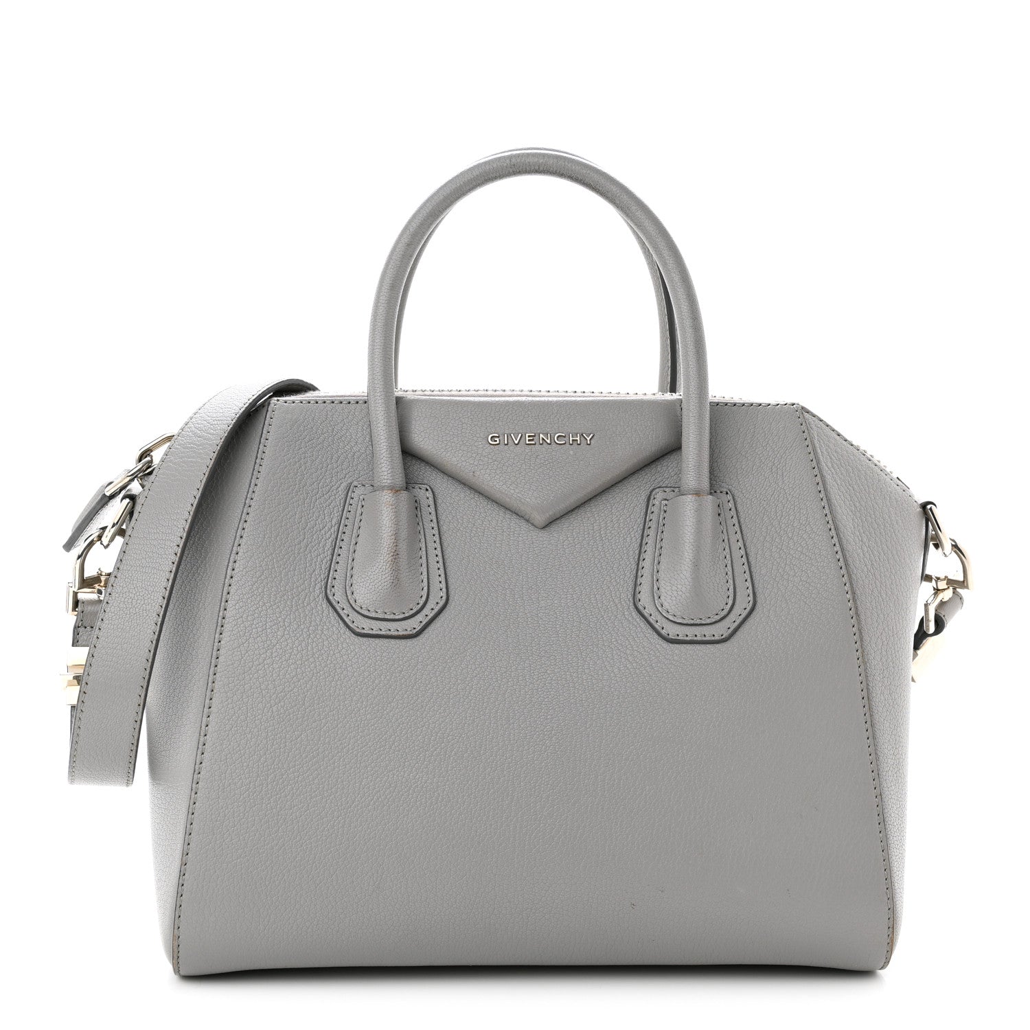 Givenchy Sugar Goatskin Small Antigona Pearl Grey 1 of 17