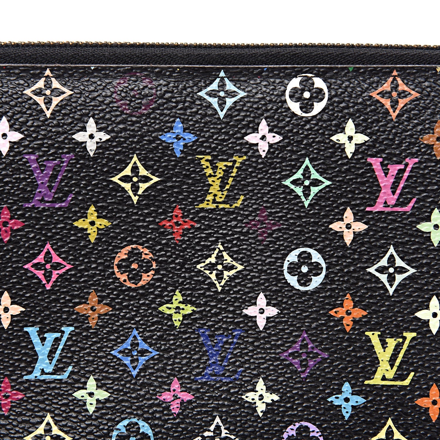 Louis Vuitton Monogram Multicolor Zippy Wallet Black Grenade 9 of 12