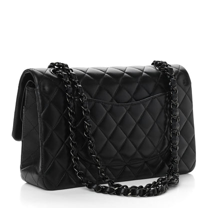 Chanel Lambskin Quilted Medium Double Flap So Black 5 of 19