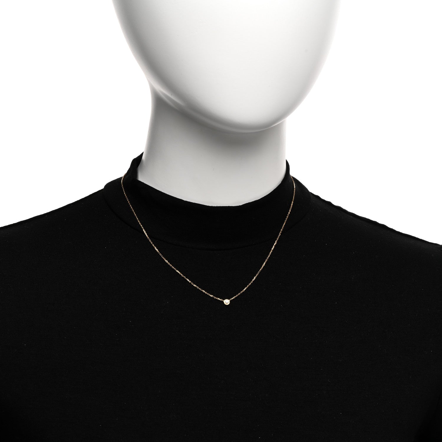 Cartier 18K Yellow Gold Diamond XS D'Amour Pendant Necklace 2 of 5