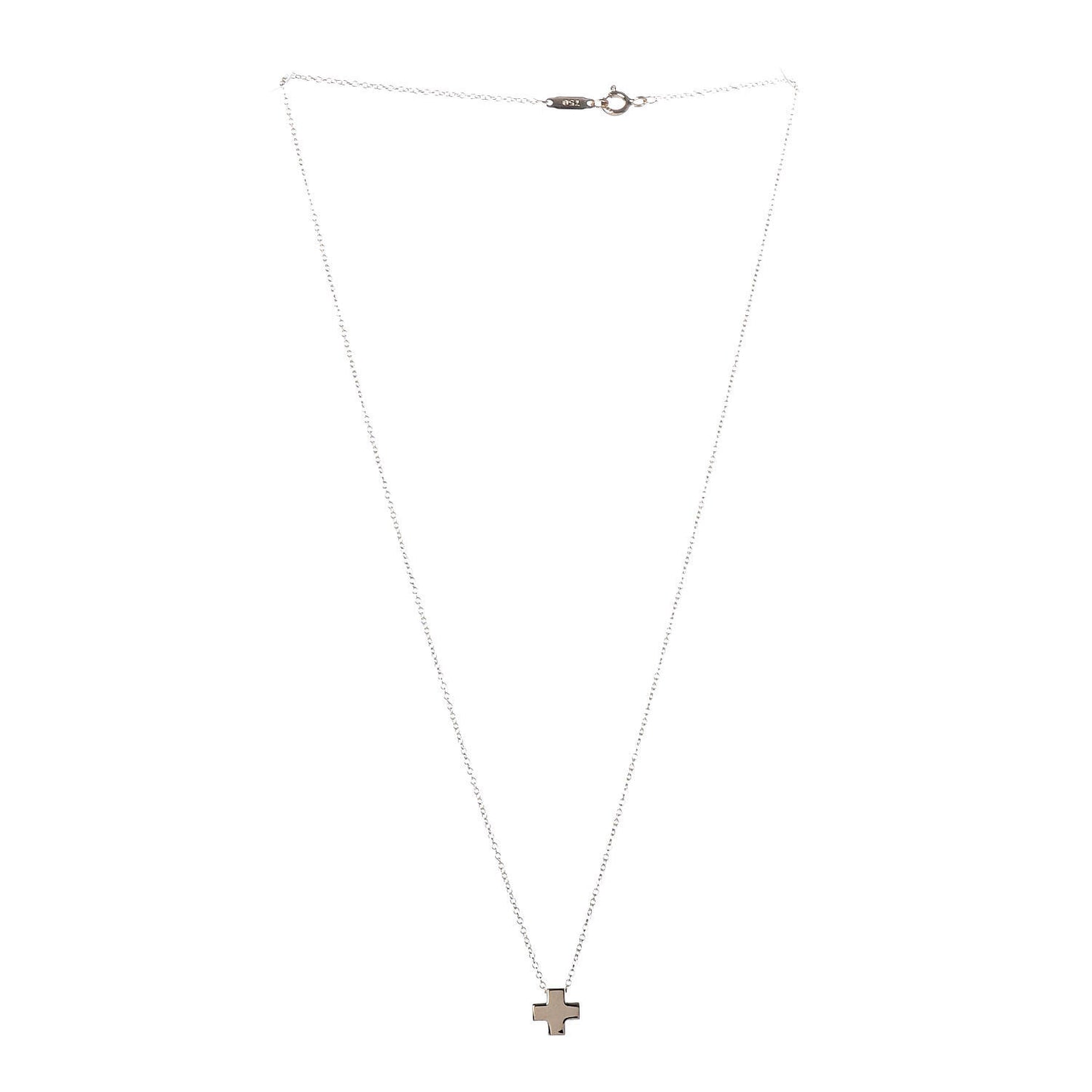 18K Yellow Gold Cruciform Cross Pendant Necklace
