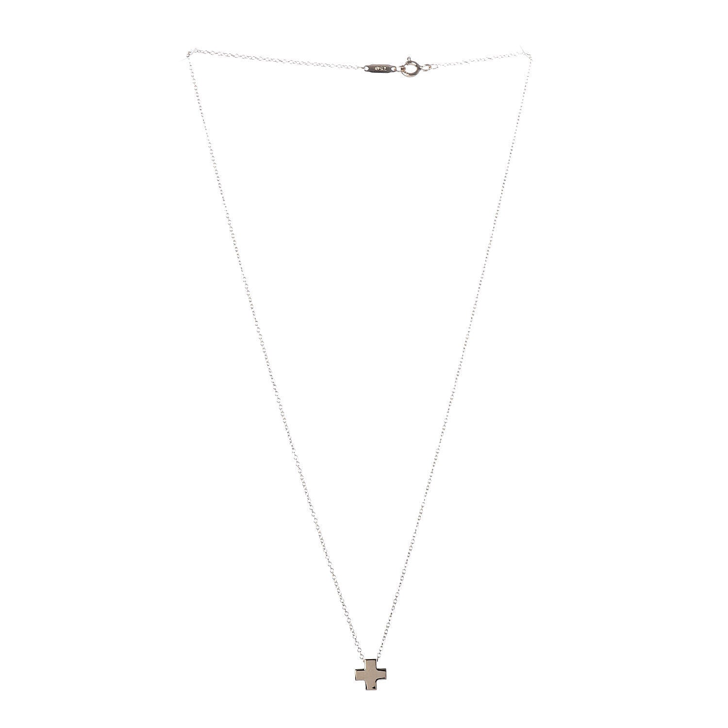Tiffany 18K Yellow Gold Cruciform Cross Pendant Necklace 3 of 6