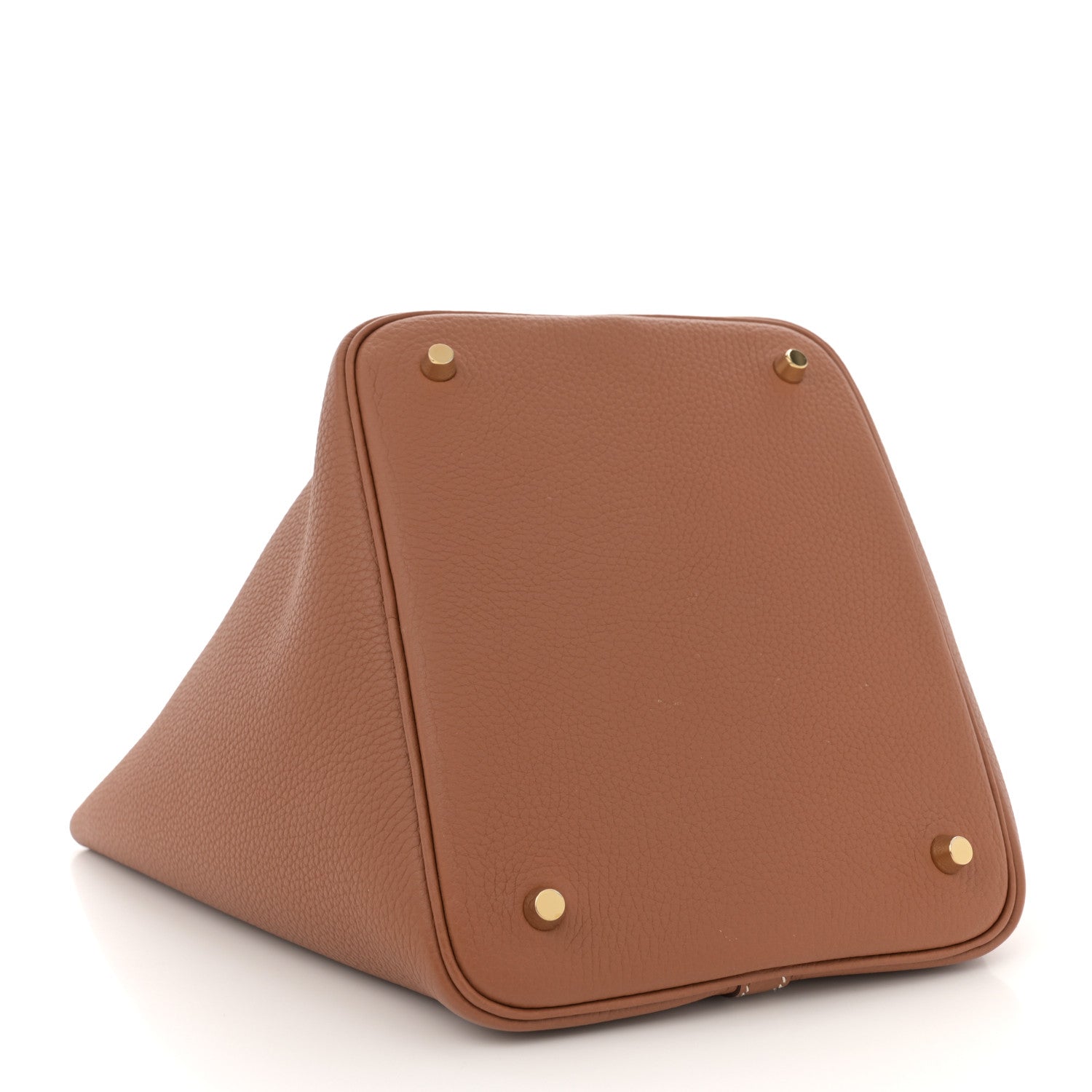 Hermes Taurillon Clemence Picotin Lock 22 MM Gold 3 of 11