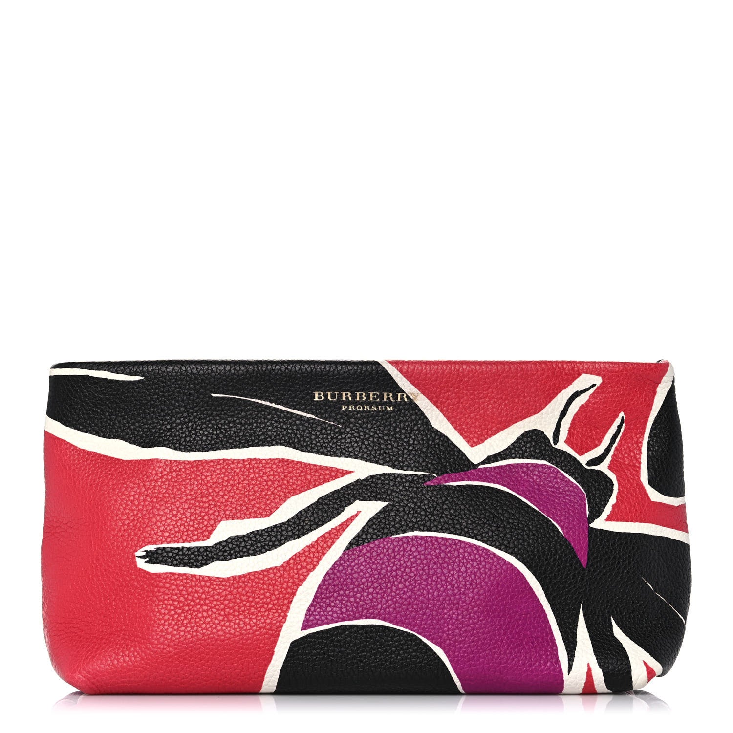 Burberry Prorsum Grained Calfskin Print Pouch Multicolor 1 of 13