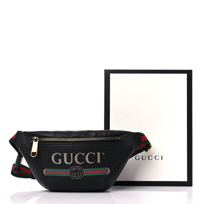 Gucci Grained Calfskin Small Logo Belt Bag Black 13 of 13