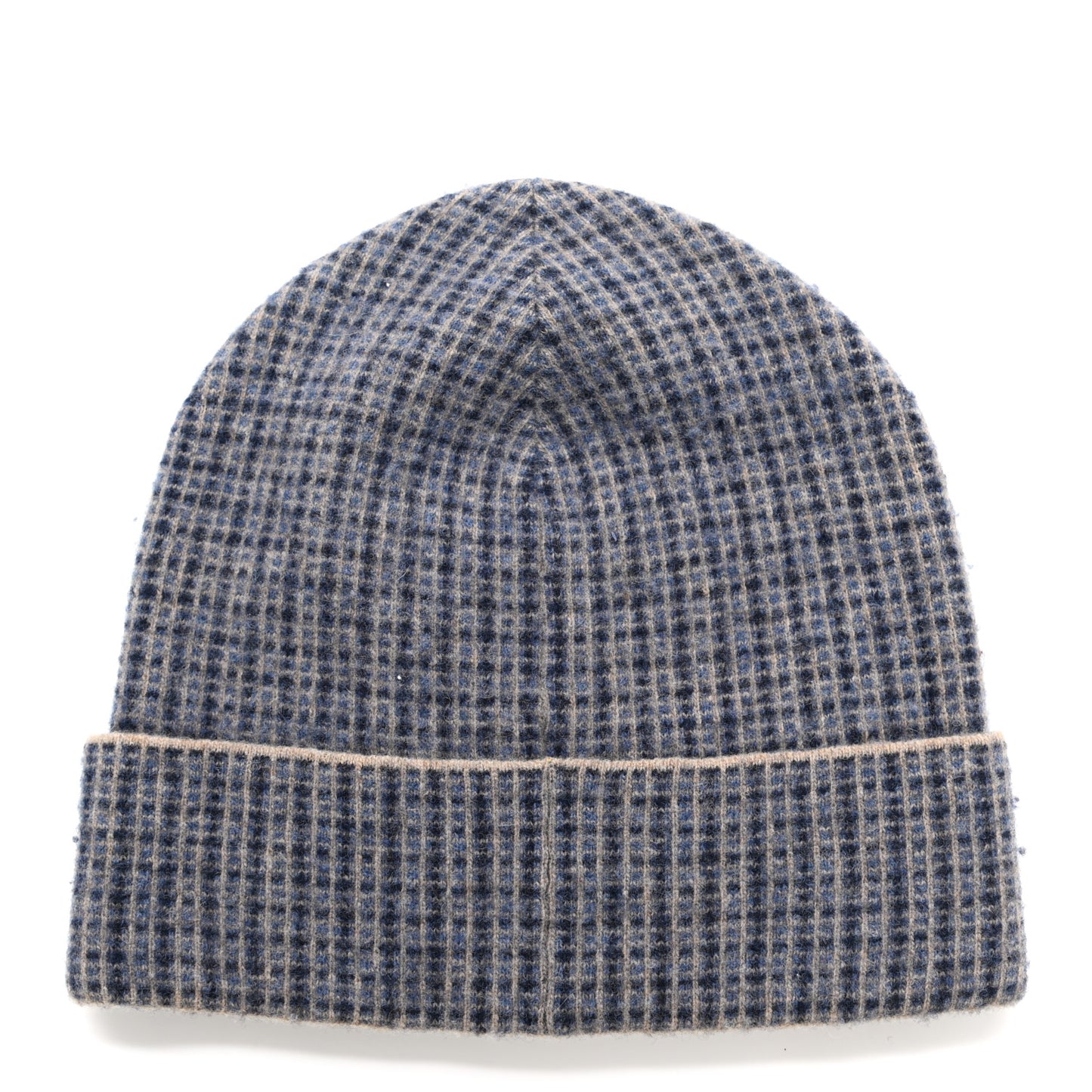 Wool Knit Beanie Hat M Royal Blue