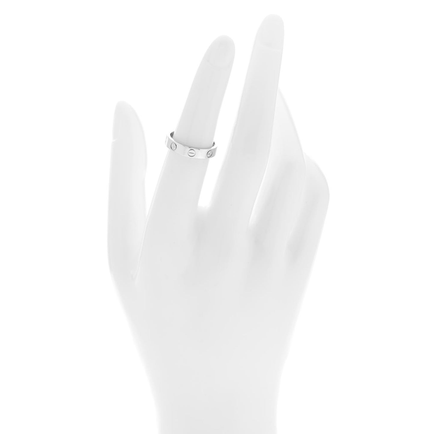 Platinum 3.5mm LOVE Wedding Band Ring 51 5.75