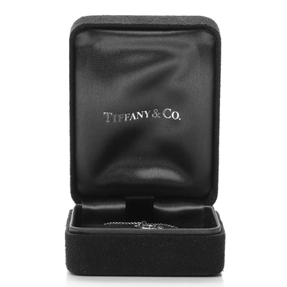 Tiffany 18K White Gold Diamond Atlas Pierced Key Pendant Necklace 7 of 7