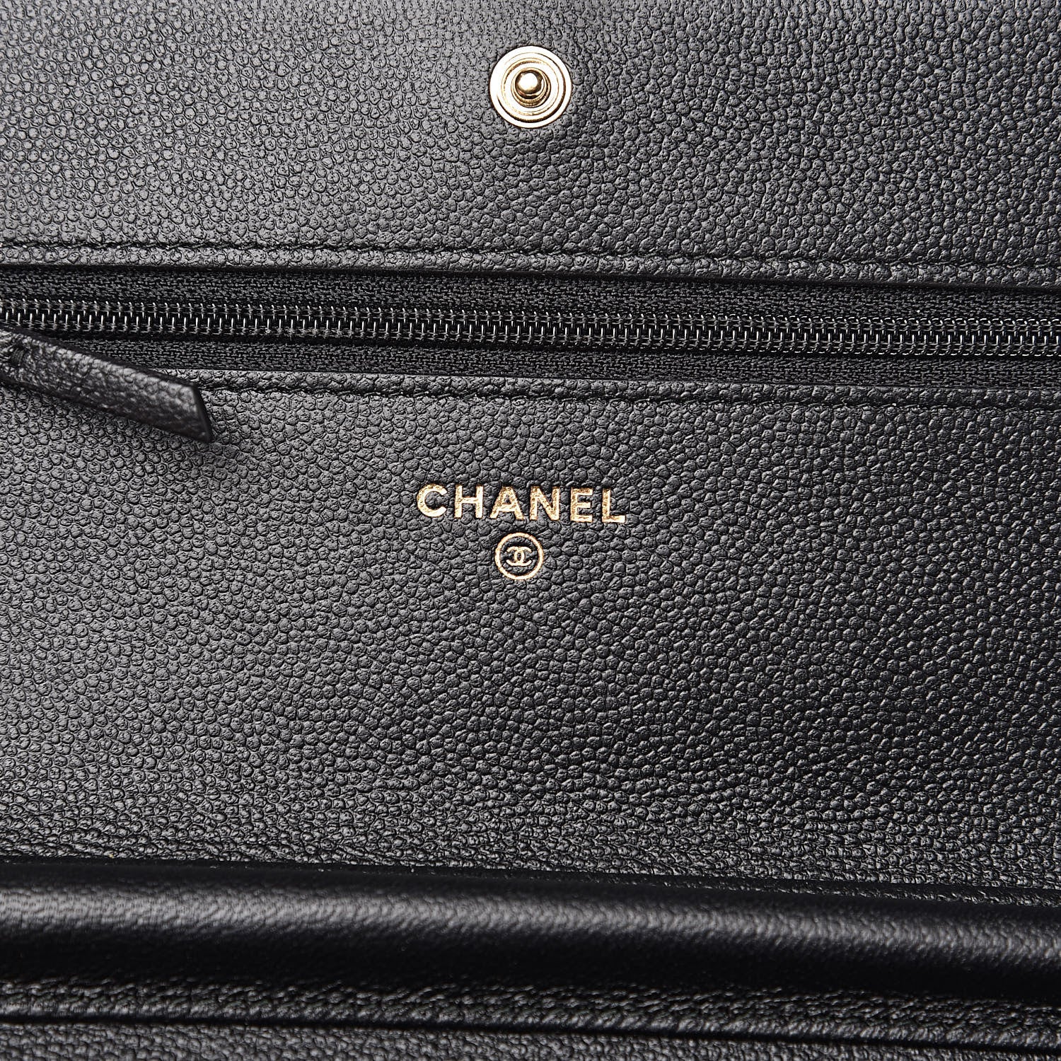 Chanel Caviar Quilted Boy Wallet On Chain WOC Black 5 of 12